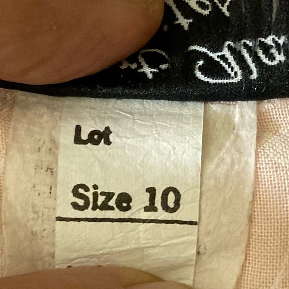 Vintage 80s sheer patterned shirt dress chest pockets size 10 - Picture 9 of 9